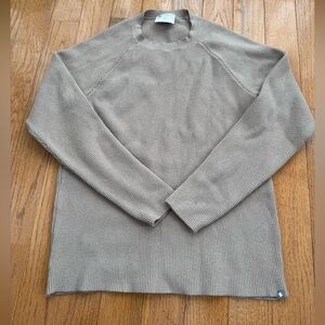Medium Women’s Figs Ribbed Sweater Tan